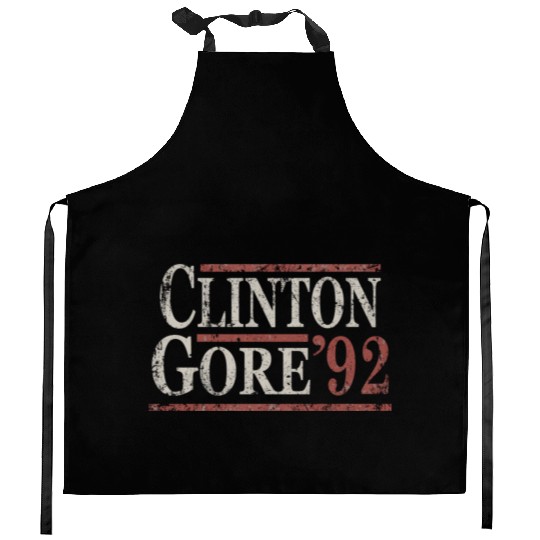 Distressed Bill Clinton Al Gore 1992 Kitchen Aprons