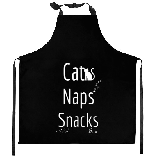 Cats Naps And Snacks Kitchen Aprons