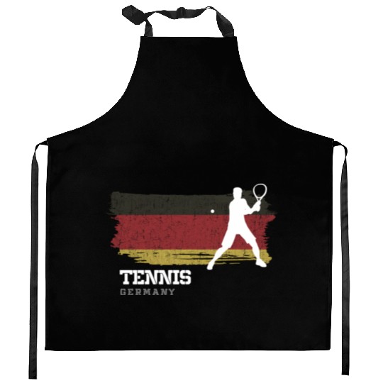 Tennis Germany Flag Team Tennis Player Tennis Kitchen Aprons
