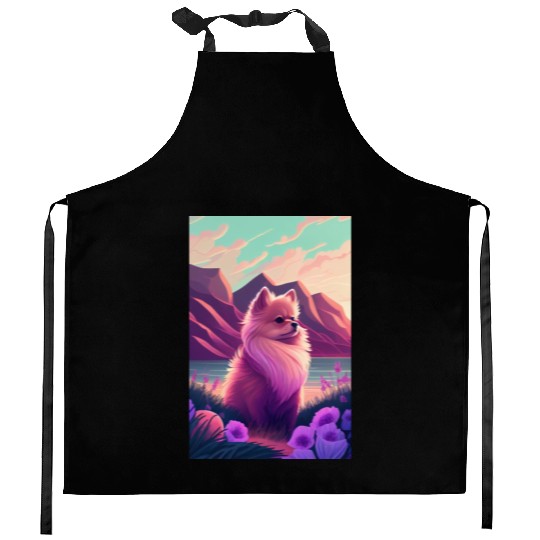 Pomeranian Nature Kitchen Aprons