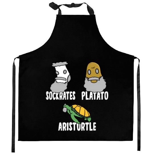 Philosophy Socrates Plato Aristotle Meme For Philo Kitchen Aprons