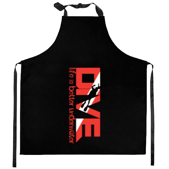 Scuba Diving Dive Kitchen Aprons