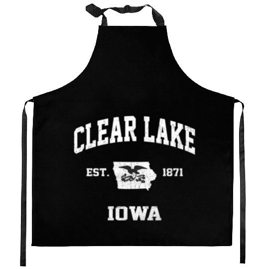 Clear Lake Iowa Ia State Athletic Style Kitchen Aprons