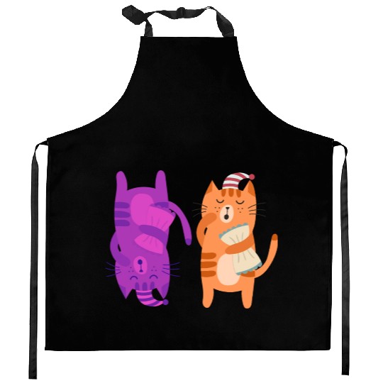 Cats Nap Napping Kitties Hugging Pillows Kitchen Aprons
