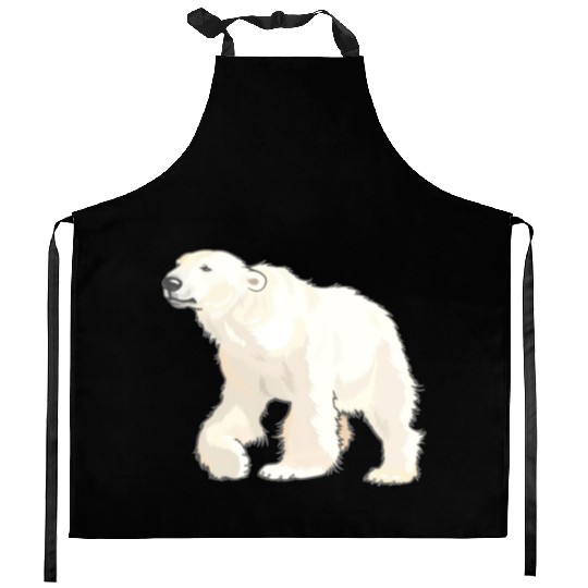 Polar Bear Arctic Animal Realistic Kitchen Aprons