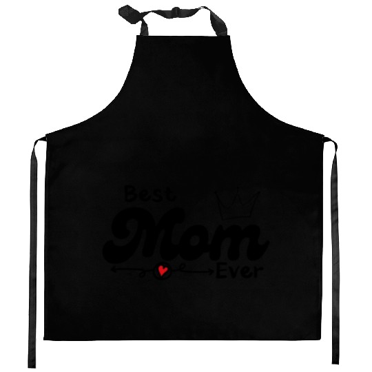 Best Mom Ever happy, mother's day gift 2023 Kitchen Aprons