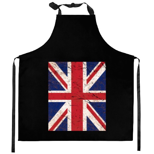 Union Jack Flag Kitchen Aprons