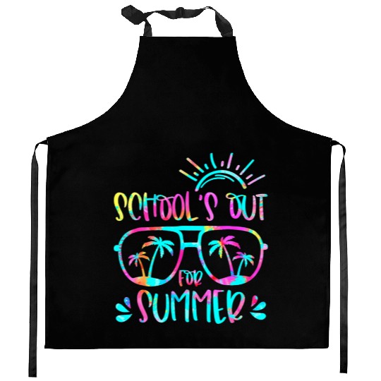 Last Day Of School Schools Out For Summer Teacher Kitchen Aprons