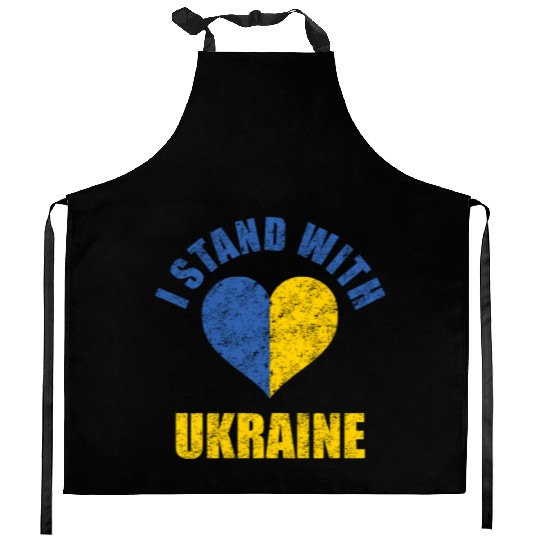 Support Ukraine I Stand With Ukraine Ukrainian Kitchen Aprons