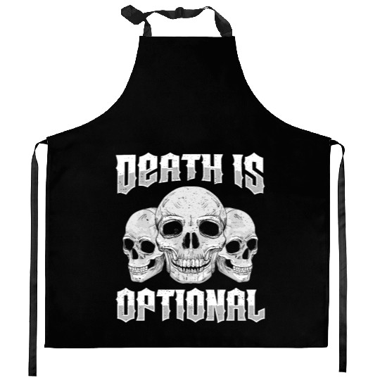Necromancy Death Is Optional Necromancer Kitchen Aprons