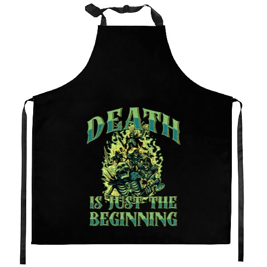 Necromancy Death Is Just The Beginning Necromancer Kitchen Aprons