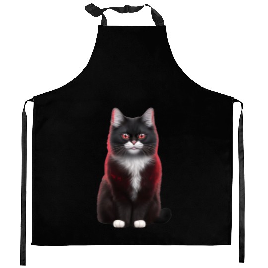 cute cat mom.best cat mom ever.cool cat mom.miaw Kitchen Aprons