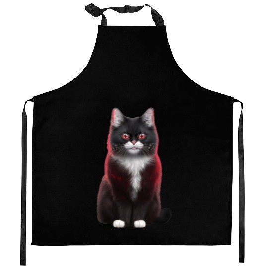 cute cat mom.best cat mom ever.cool cat mom.miaw Kitchen Aprons