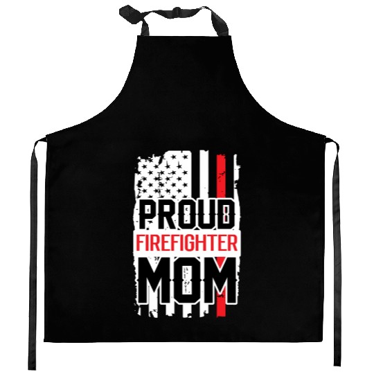 Proud Firefighter Family Kitchen Aprons