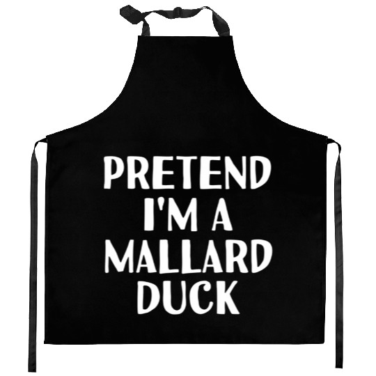 Pretend I'M A Mallard Duck Halloween Diy Kitchen Aprons