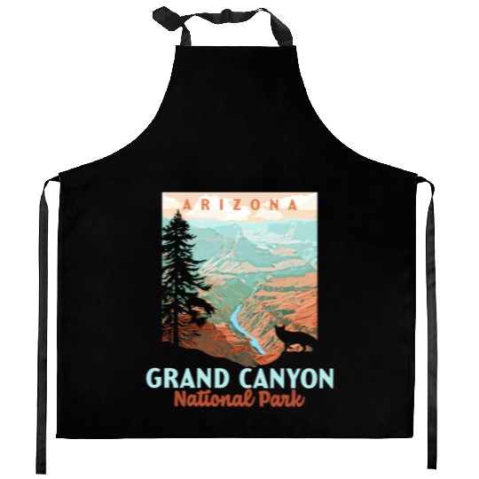 Grand Canyon National Park Arizonna Wpa Style Kitchen Aprons