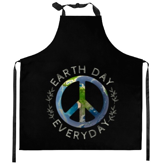 Earth Day Everyday World Global Peace On Earth Kitchen Aprons