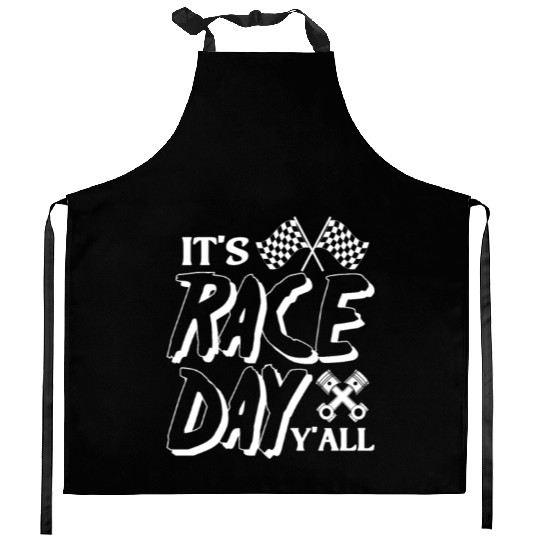 It's Race Day Y'All Kitchen Aprons