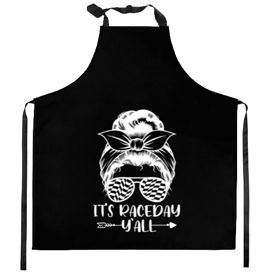 It's Race Day Y'All Kitchen Aprons