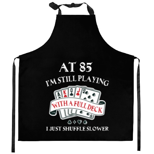 85Th For 85 Playing Cards Kitchen Aprons