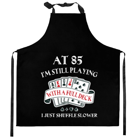 85Th For 85 Playing Cards Kitchen Aprons