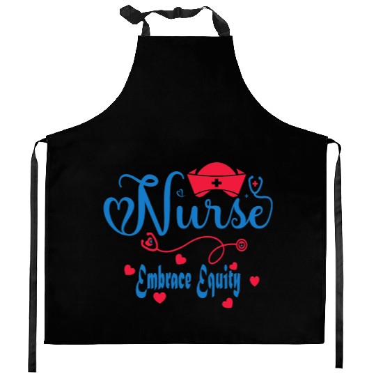 Embrace Equity Nurses For USA Registered Nurse Day Kitchen Aprons
