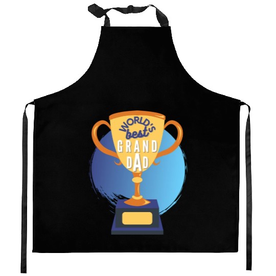 World s Best Grandad Trophy Kitchen Aprons