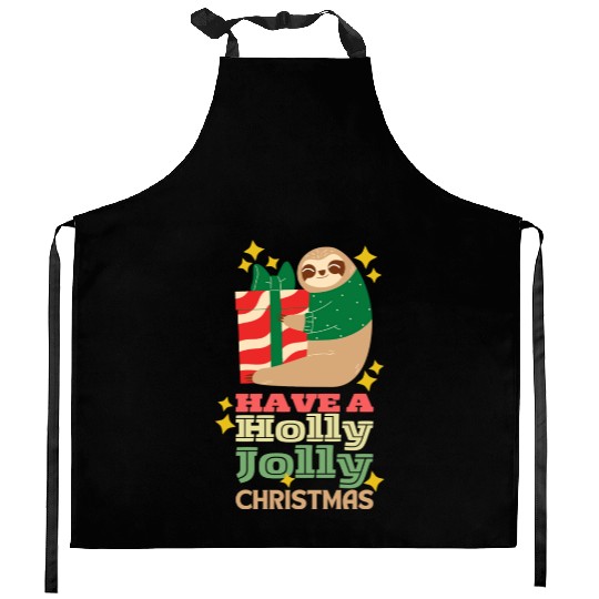Have A Holly Jolly Christmas Kitchen Aprons