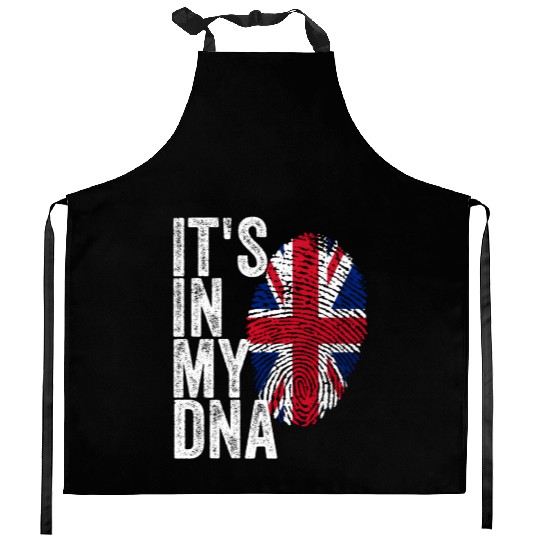 It'S In My Dna Uk Union Jack England Flag Eu Kitchen Aprons