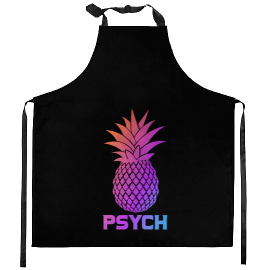 Psych Ico Pineapple Awesome Sweet Fruit Summer Kitchen Aprons