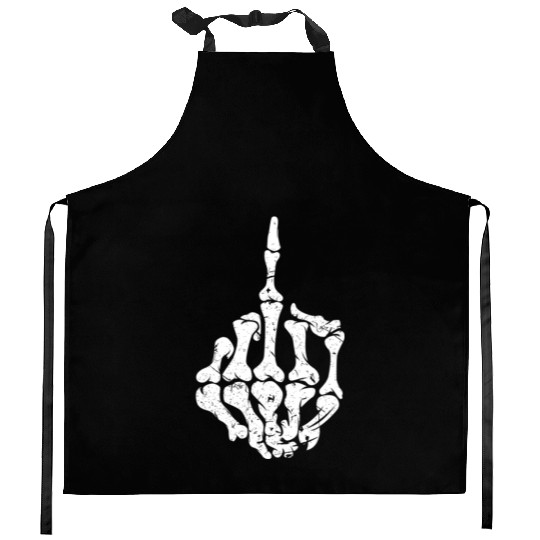 Offensive Biker Middle Finger ull Kitchen Aprons