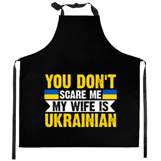My Is Ukrainian Ukraine Flag Kitchen Aprons