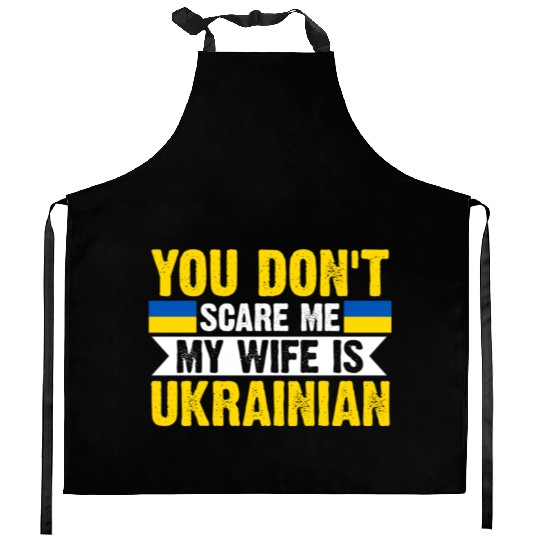 My Is Ukrainian Ukraine Flag Kitchen Aprons