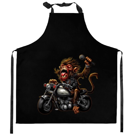 zombie Raider Monkey Kitchen Aprons