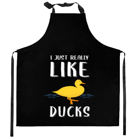 Duck For Duck Hunting Bird Kitchen Aprons