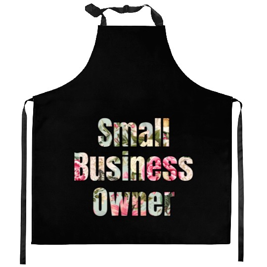 Small Business Owner roses Kitchen Aprons