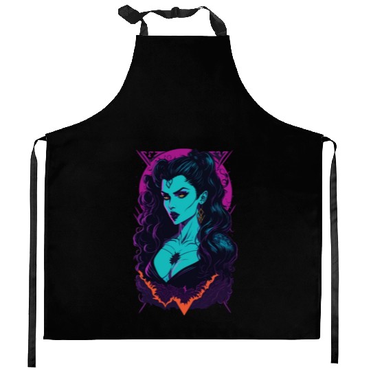 Vampire Girl Kitchen Aprons