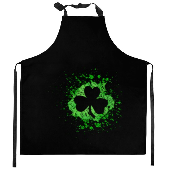 2-Sided Erin Go Bragh Shamrock Celtic Knot And Kitchen Aprons