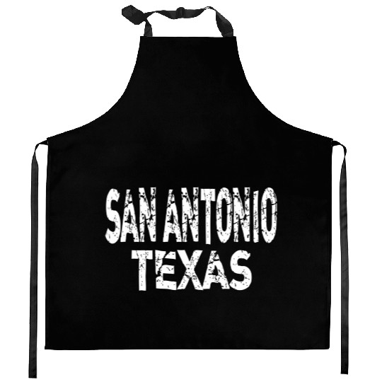 San Antonio Texas Distressed Kitchen Aprons