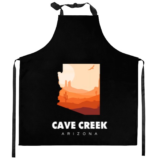 Caving Cave Creek Arizonna For Caveman Hiker Kitchen Aprons