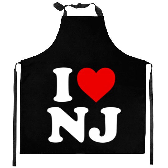 I Love Nj Heart New Jersey Kitchen Aprons