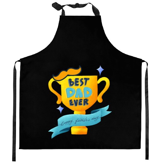 Best dad ever Kitchen Aprons