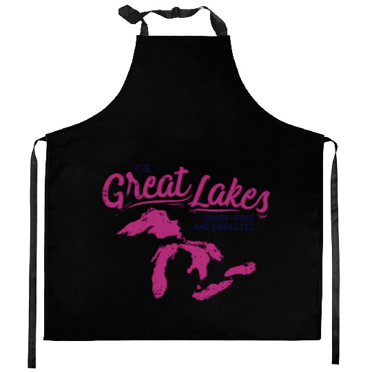 Great Lakes Shark Free Unsalted Summer Vacation Kitchen Aprons