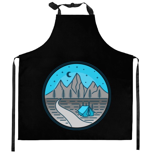 Mountain Nightwing Kitchen Aprons
