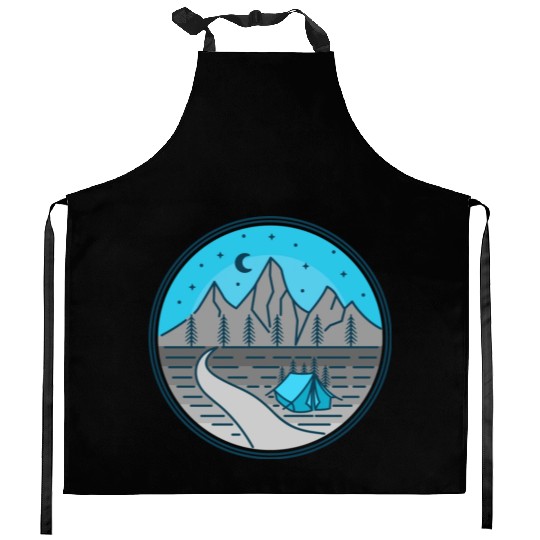 Mountain Nightwing Kitchen Aprons