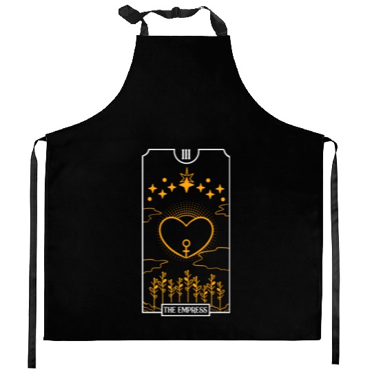 Empress Black Tarot Card Occultism Devil Gothic Kitchen Aprons