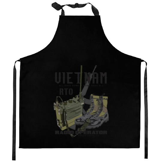Vietnam Veteran Radio Operator Kitchen Aprons