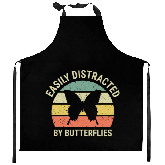 Butterflies Nature Pretty Summer Kitchen Aprons