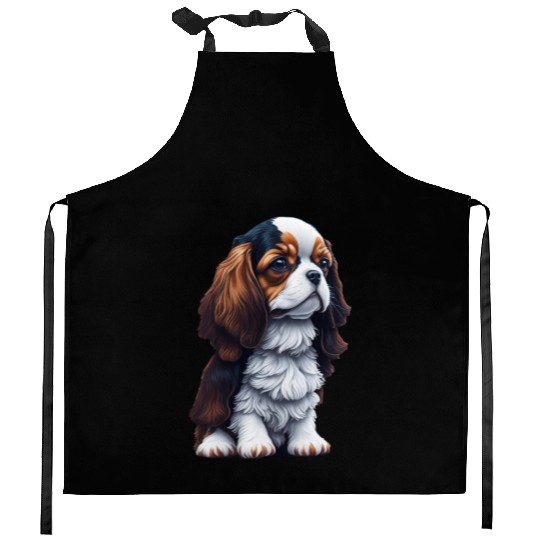 Cavalier King Charles Spaniel Dog Puppet Kitchen Aprons