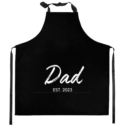 DAD EST.2023, Daddy To Be Kitchen Aprons